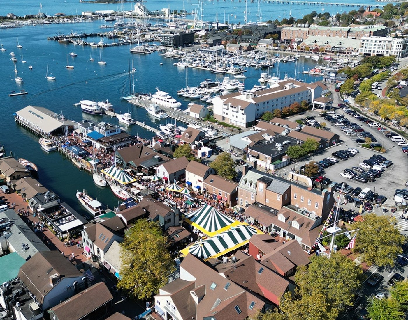 Newport, Rhode Island wharf area