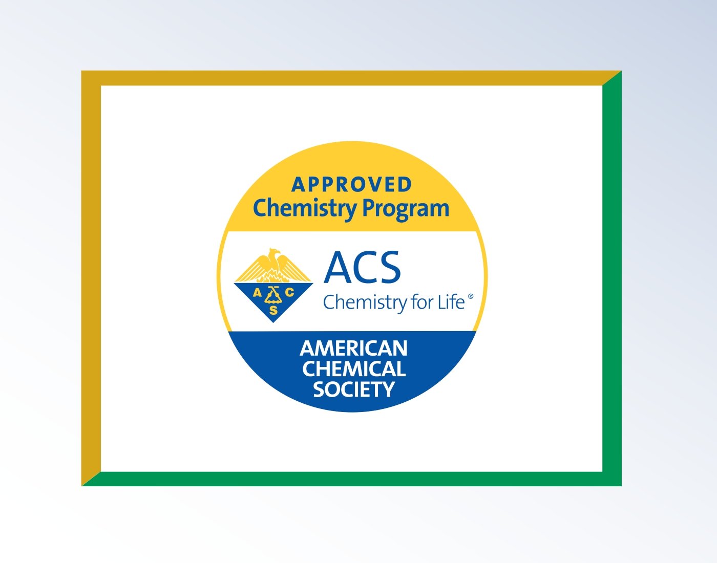 American Chemical Society Approved Chemistry Program logo