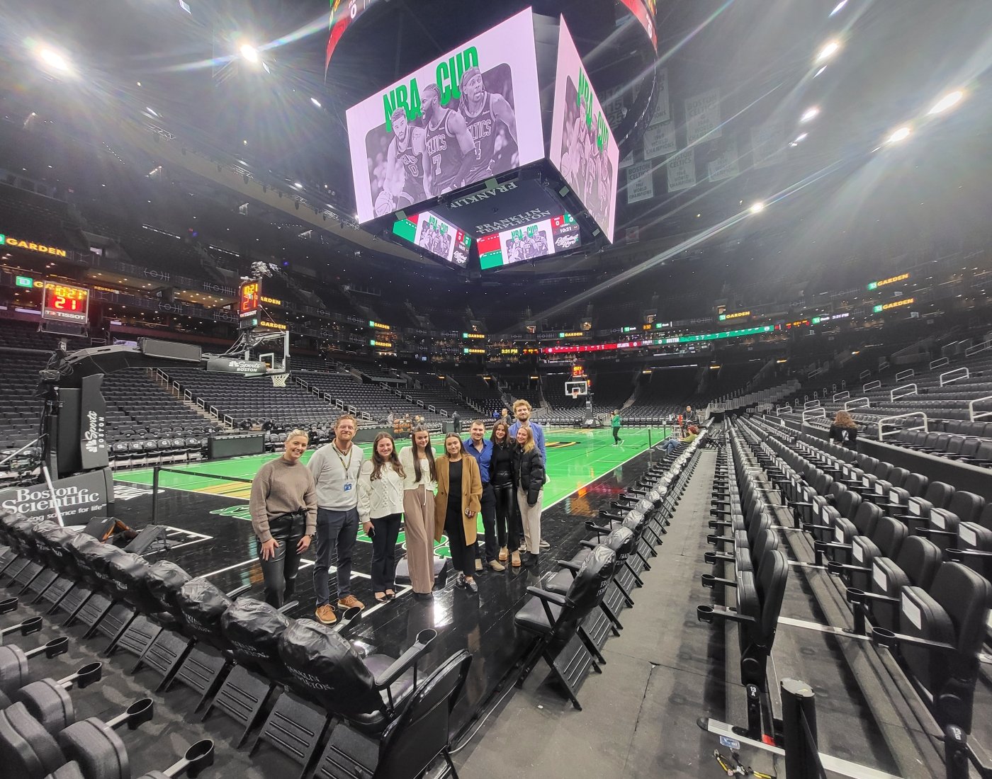 Salve hospitality and tourism students tour TD Garden