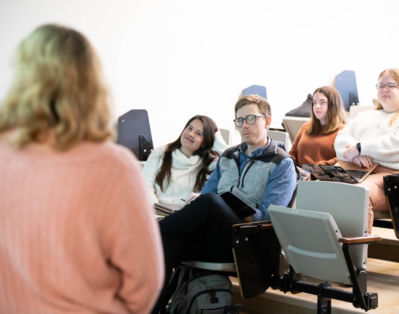 Students and faculty in a classroom
