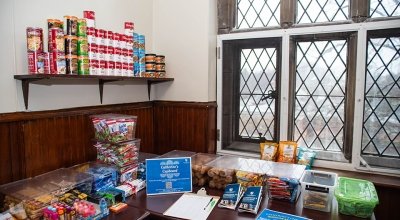 Food items inside of Catherine's Cupboard