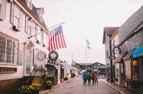 students exploring Wharf