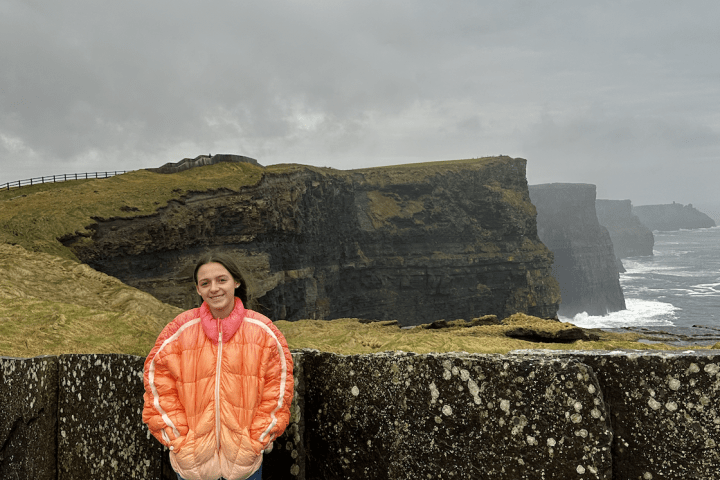 Sofia Irish at the Cliffs of Moher