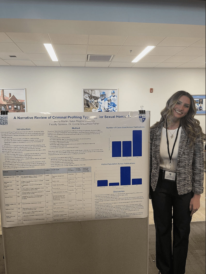 Jenna Martin presenting her research at SRyou Day