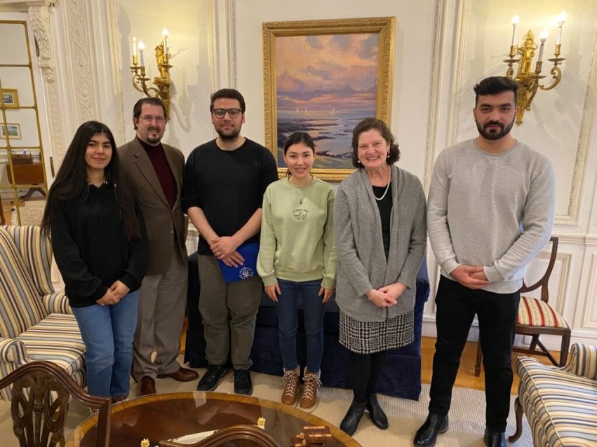 Photo for blog post "Salve Regina welcomes four Afghan refugees as transfer students"