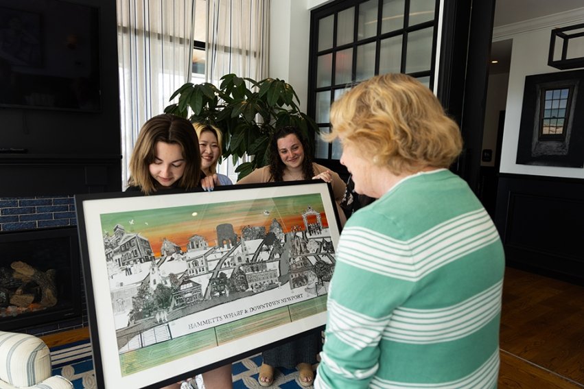 Photo for blog post "Students work with Hammetts Hotel to create public art piece"