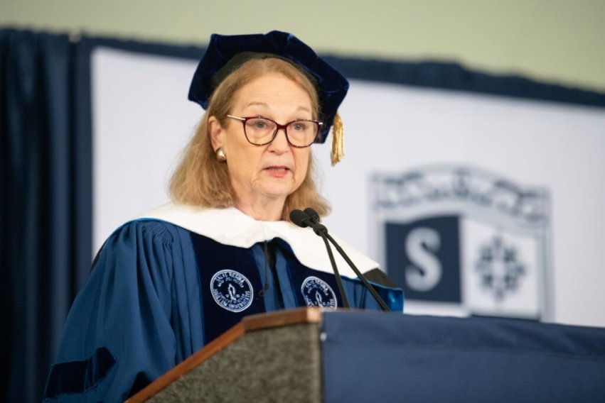 Photo for blog post "Salve Regina graduates urged to embrace the unexpected at 74th Commencement"